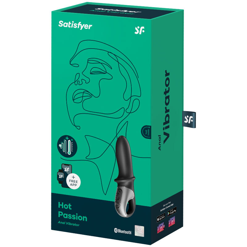 SATISFYER - VIBREUR ANAL HOT PASSION APP NOIR