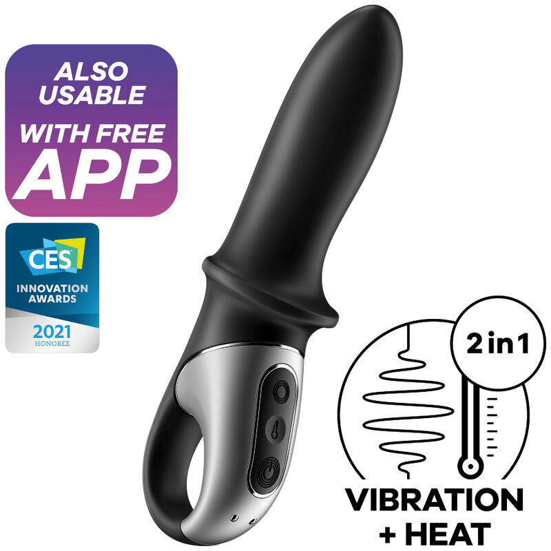 SATISFYER - VIBREUR ANAL HOT PASSION APP NOIR