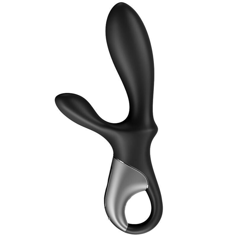 SATISFYER - HEAT CLIMAX+ VIBROMASSEUR ANAL CONNECTÉ NOIR