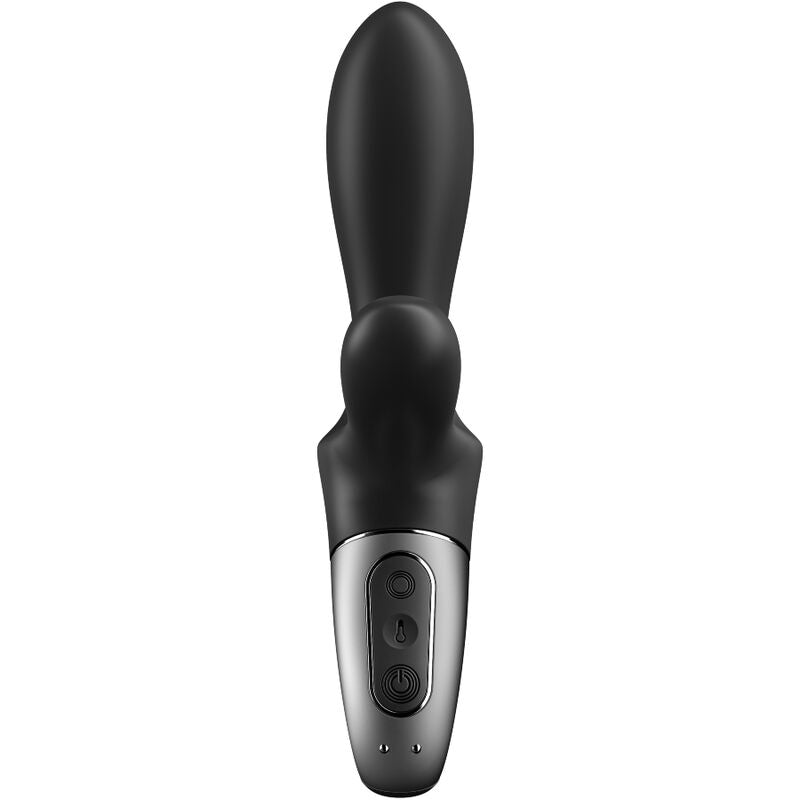 SATISFYER - HEAT CLIMAX+ VIBROMASSEUR ANAL CONNECTÉ NOIR