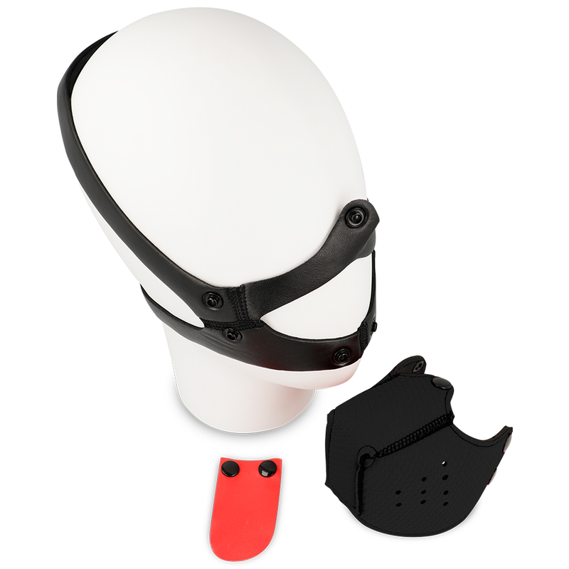 MUSOLIÈRE EN CUIR NOIR OHMAMA FETISCH POUR CHIEN