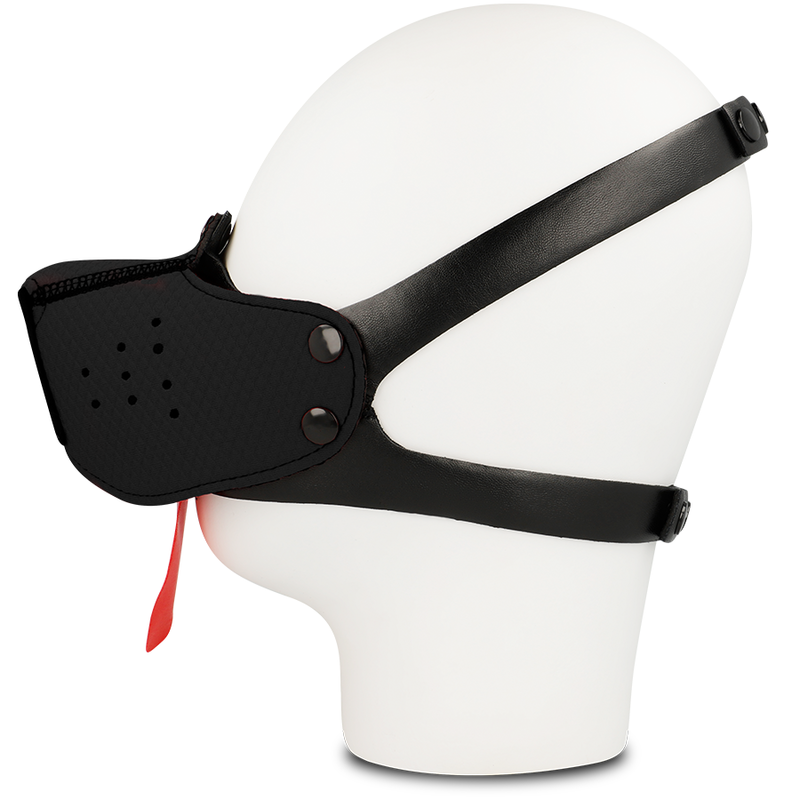 MUSOLIÈRE EN CUIR NOIR OHMAMA FETISCH POUR CHIEN