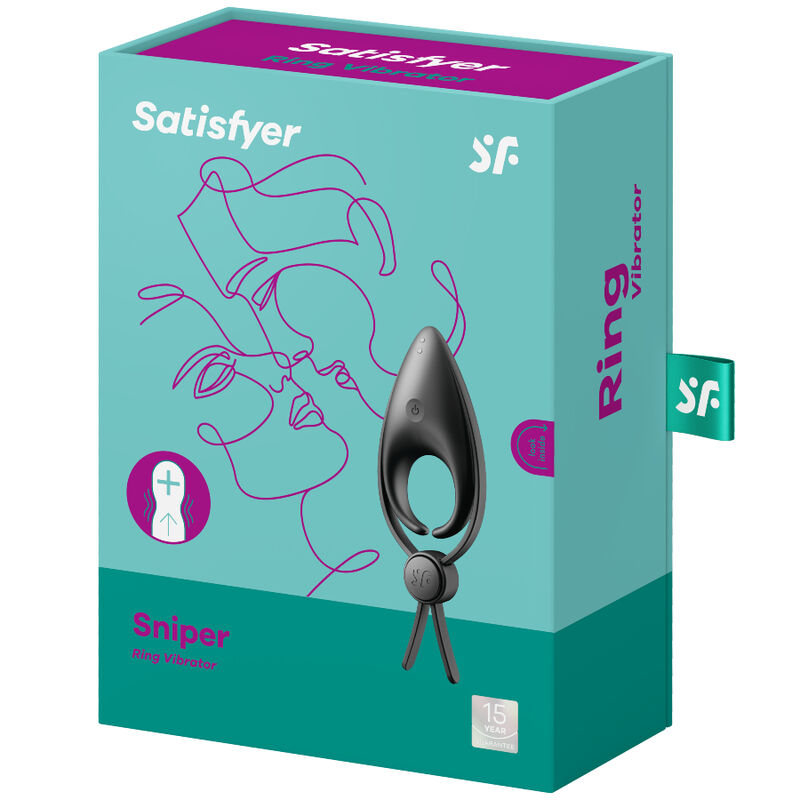 SATISFYER - SNIPER ANNEAU VIBRANT NOIR
