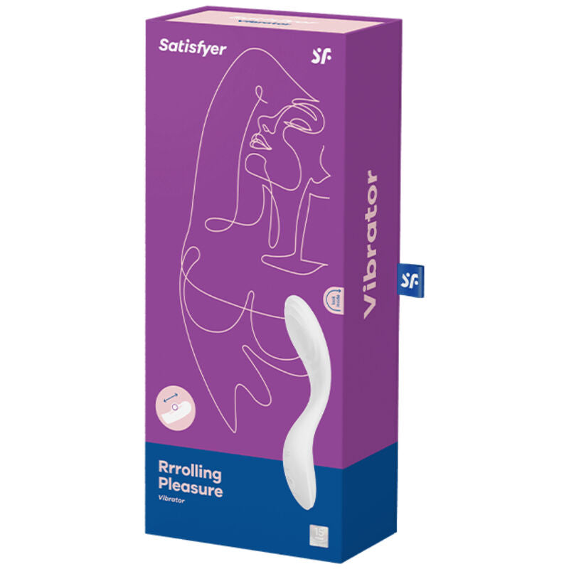 SATISFYER - VIBRATEUR POINT G RRROLLING PLEASURE BLANC