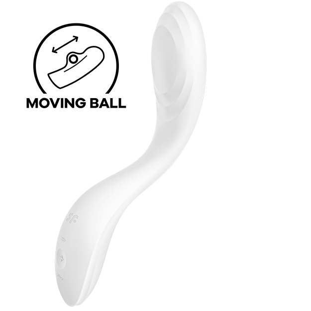 SATISFYER - VIBRATEUR POINT G RRROLLING PLEASURE BLANC