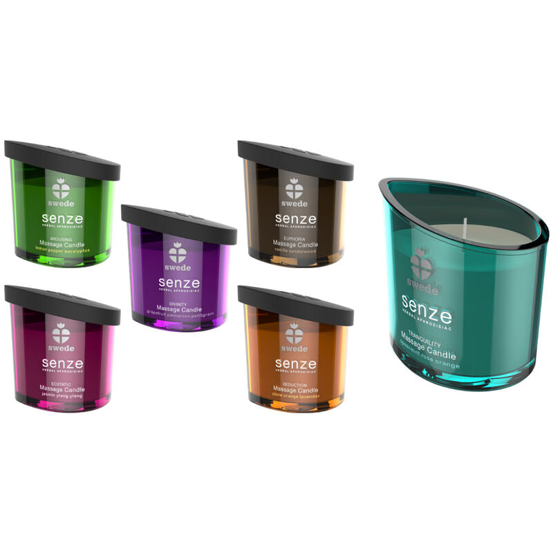 SWEDE - BOUGIE DE MASSAGE EUPHORIA SENZE - VANILLE, BOIS DE SANTAL