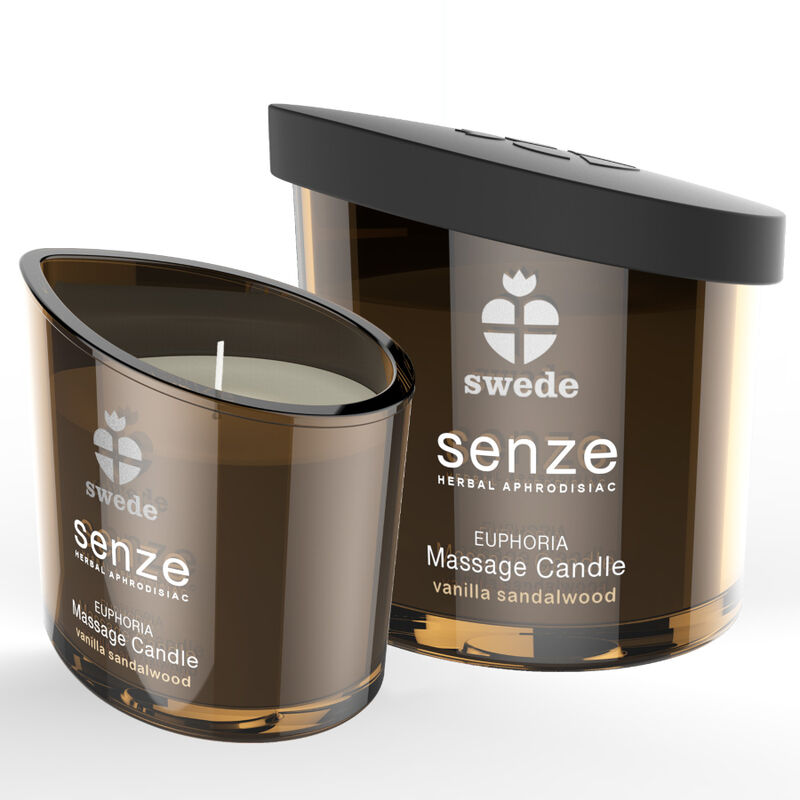 SWEDE - BOUGIE DE MASSAGE EUPHORIA SENZE - VANILLE, BOIS DE SANTAL