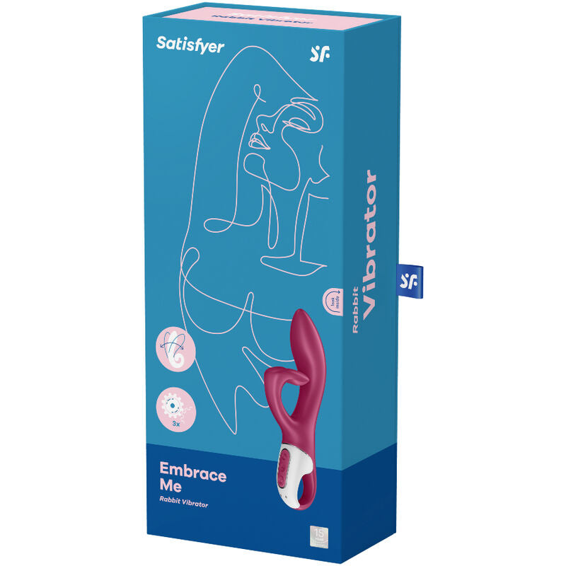 SATISFYER - EMBRACE ME VIBREUR POINT G ROUGE