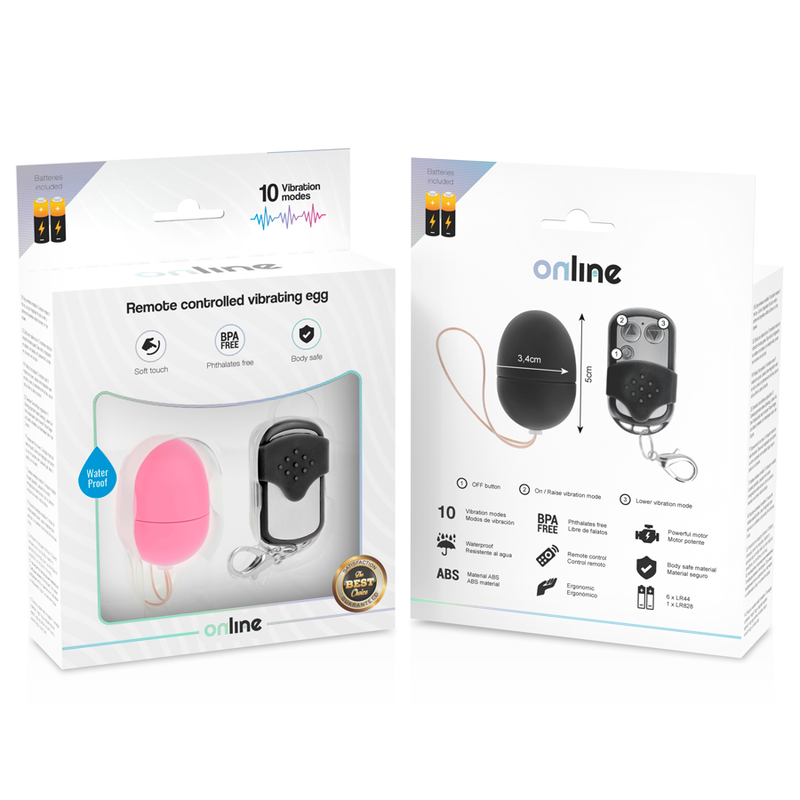 TÉLÉCOMMANDE EN LIGNE ŒUF VIBRANT S ROSE