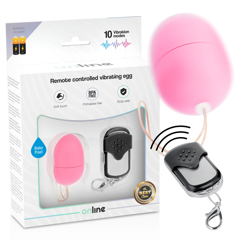 TÉLÉCOMMANDE EN LIGNE ŒUF VIBRANT S ROSE