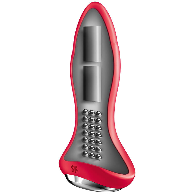 SATISFYER - PLUG ROTATEUR 1+ PLUG VIBRANT APPLICATION ROUGE