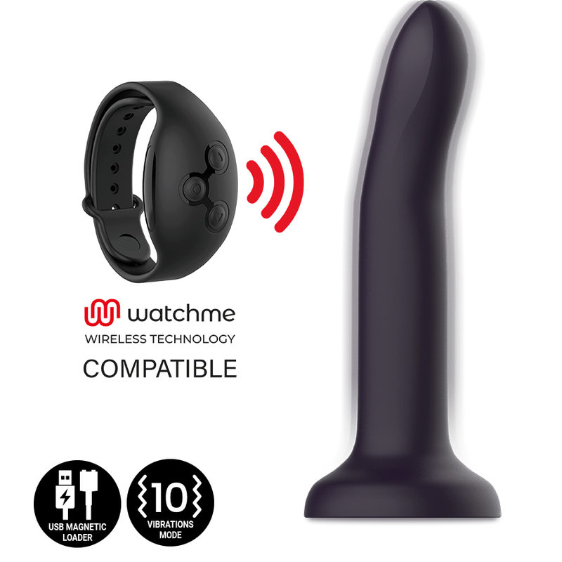 MYTHOLOGIE - DUMAN MYSTIQUE DILDO M - VIBRATEUR COMPATIBLE AVEC LA TECHNOLOGIE SANS FIL WATCHME