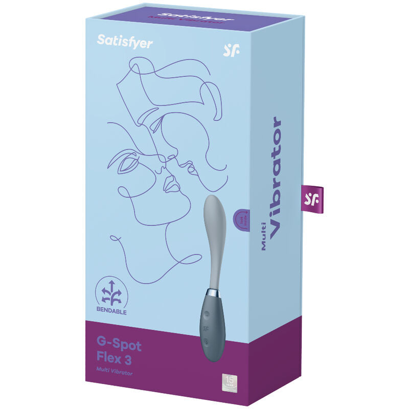 SATISFYER - G-SPOT FLEX 3 MULTI VIBREUR GRIS