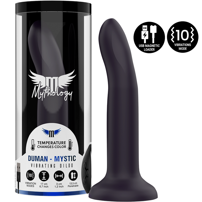 MYTHOLOGIE - DUMAN MYSTIQUE DILDO M - VIBRATEUR COMPATIBLE AVEC LA TECHNOLOGIE SANS FIL WATCHME