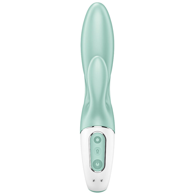 SATISFYER - AIR PUMP BUNNY 5+ VIBREUR LAPIN GONFLABLE AVEC APPLICATION VERT
