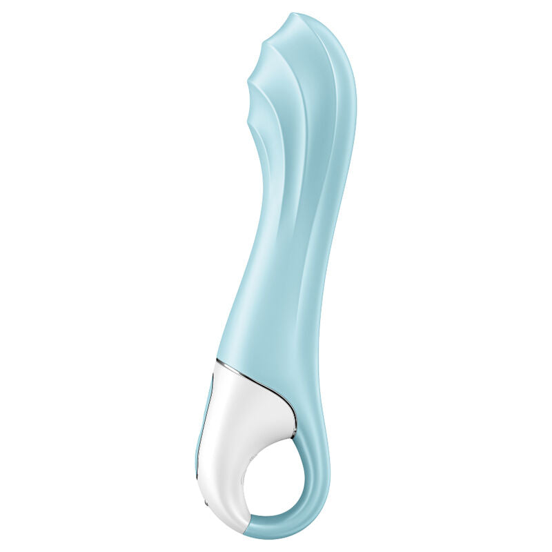 SATISFYER - VIBRATEUR À POMPE À AIR 5+ VIBRATEUR POINT G GONFLABLE APP BLEU