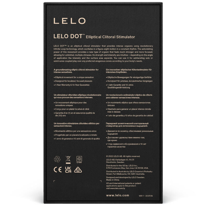 LELO - STIMULATEUR CLITORIDIEN DOT - VIOLET
