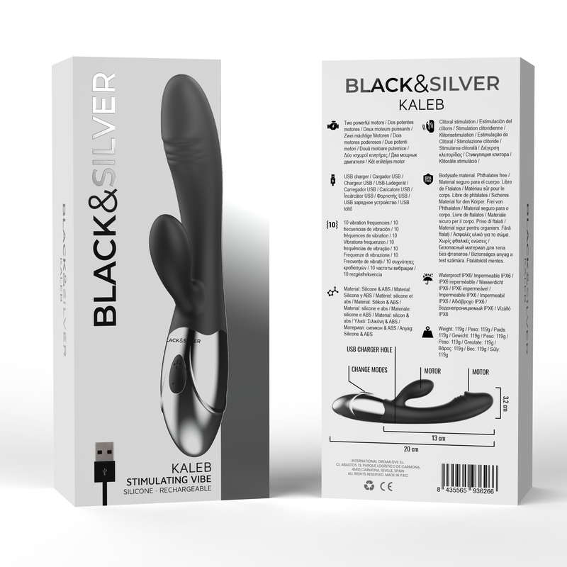 NOIR&ARGENT - VIBROMASSEUR STIMULANT KALEB