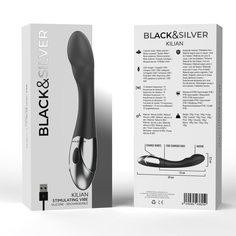 NOIR&ARGENT - VIBROMASSEUR STIMULANT KILIAN