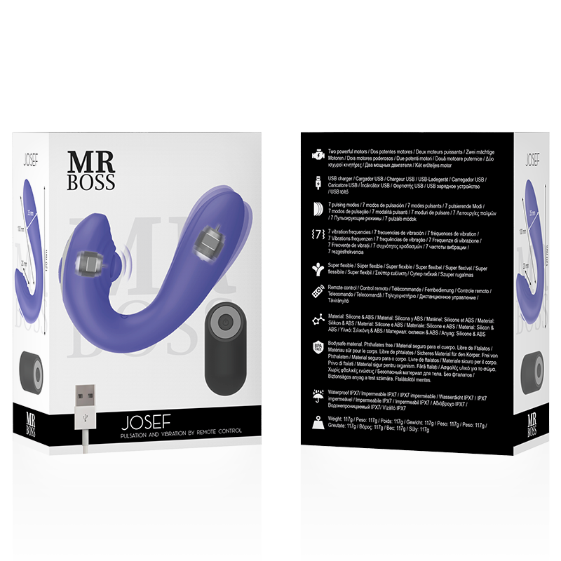 MR BOSS - TÉLÉCOMMANDE À VIBRATIONS ET PULSATIONS POUR COUPLES