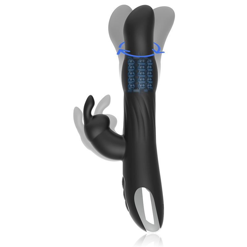 BRILLY GLAM - VIBRO-ROTATEUR MOEBIUS RABBIT + TÉLÉCOMMANDE WATCHME