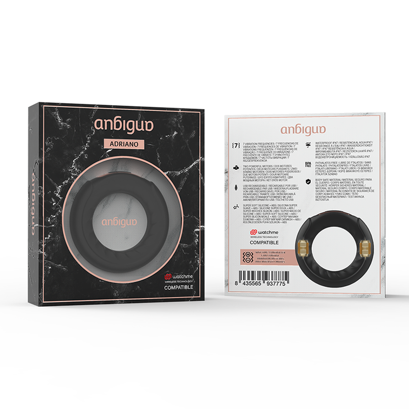 ANBIGUO - ANNEAU VIBRANT ADRIANO + TÉLÉCOMMANDE WATCHME