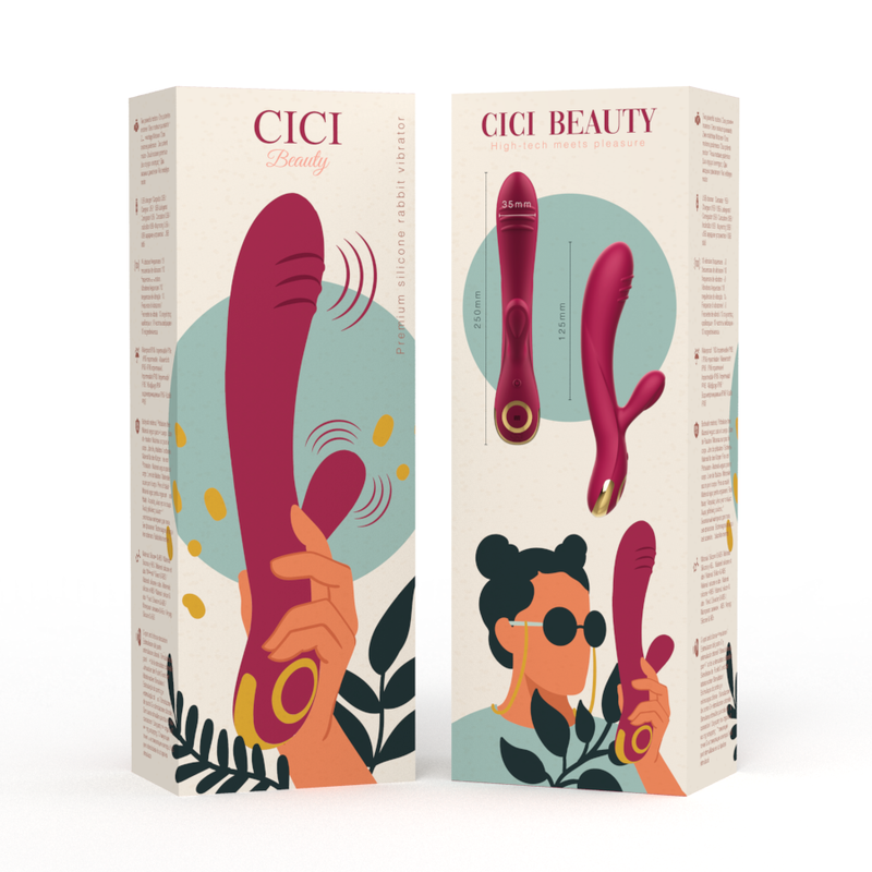 CICI BEAUTY - VIBREUR LAPIN EN SILICONE PREMIUM