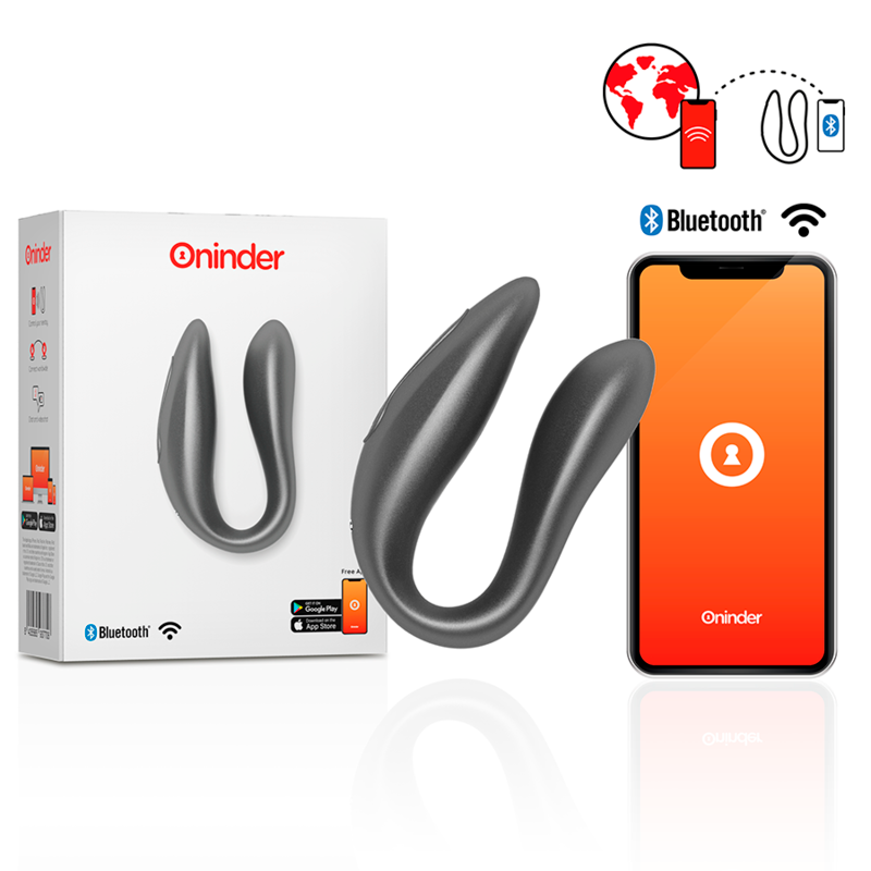 ONINDER - LISBOA ESTIMULADOR PUNTO G & CLÍTORIS ROSA - APP GRATUITA ROSA
