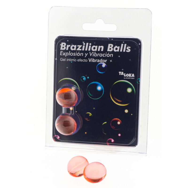 TALOKA - 2 BALLES BRÉSILIENNES À EFFET VIBRANT, GEL EXCITANT