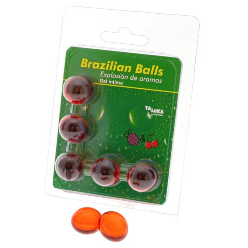 TALOKA - 5 BILLES BRÉSILIENNES, GEL INTIME FRAISE ET CERISE