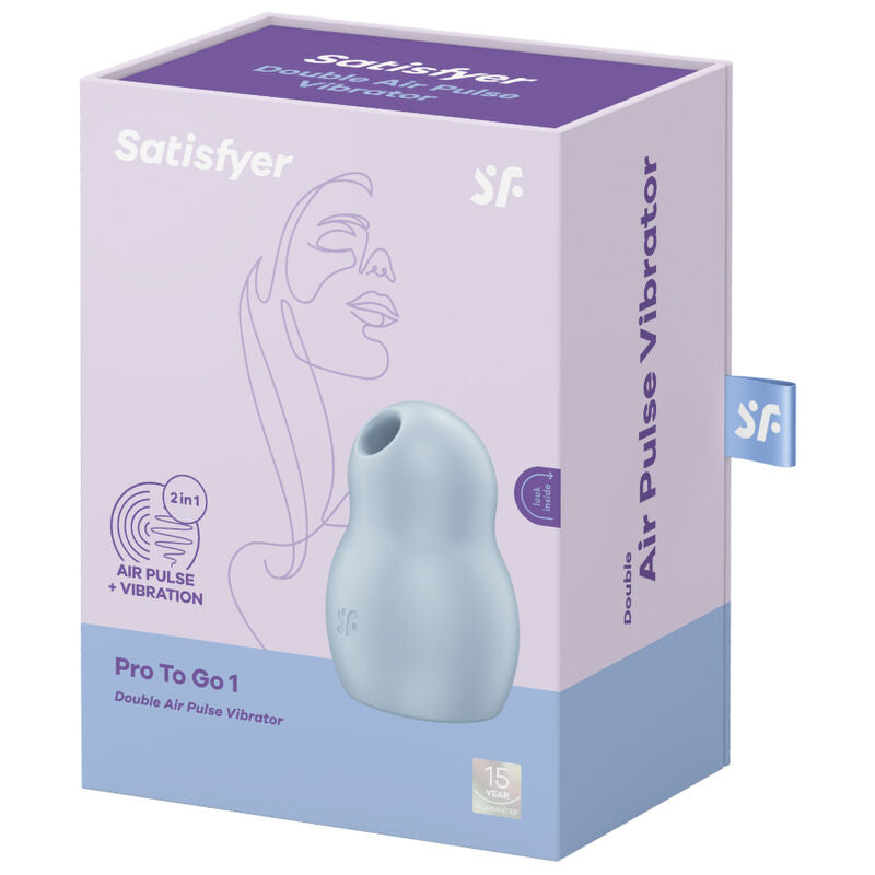 SATISFYER - PRO TO GO 1 ESTIMULADOR Y VIBRADOR DOBLE VERDE