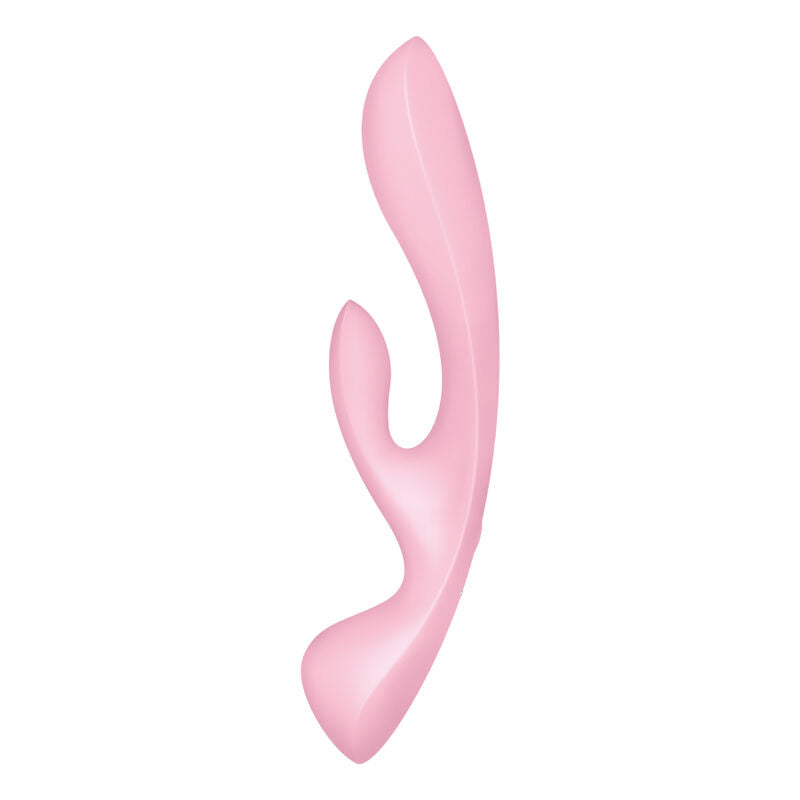 SATISFYER - TRIPLE OH VIBRATEUR HYBRIDE BLEU