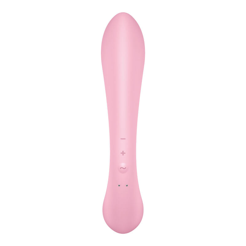 SATISFYER - TRIPLE OH VIBRATEUR HYBRIDE BLEU