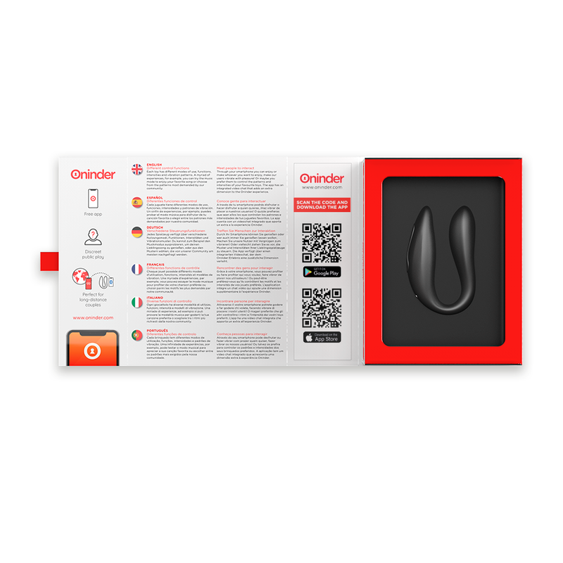 ONINDER - LISBOA ESTIMULADOR PUNTO G & CLÍTORIS ROSA - APP GRATUITA ROSA