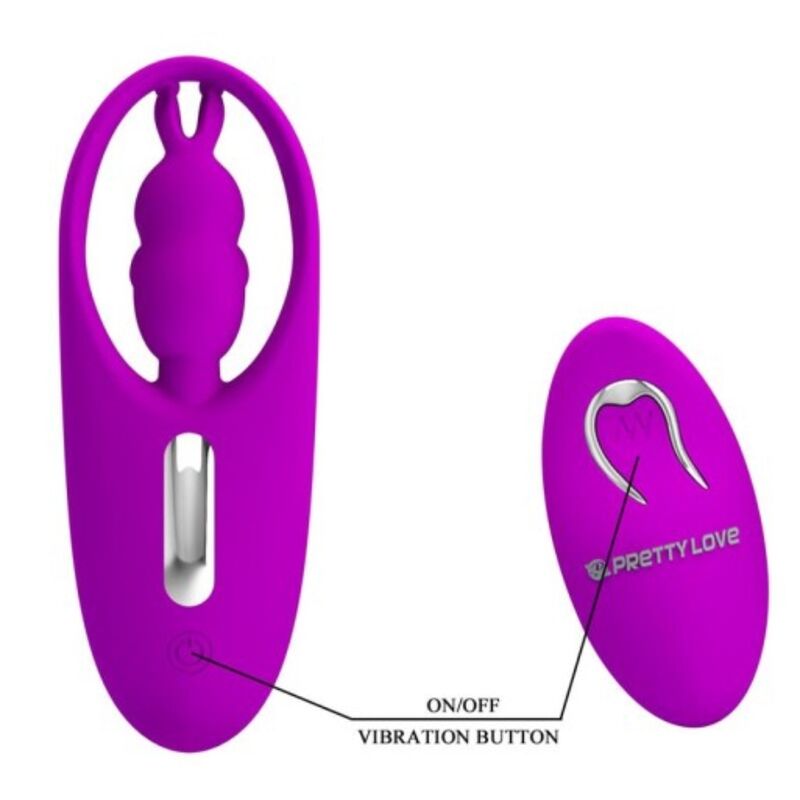 PRETTY LOVE - STIMULATEUR LAPIN SAUVAGE POUR CULOTTE AVEC TÉLÉCOMMANDE LILAS