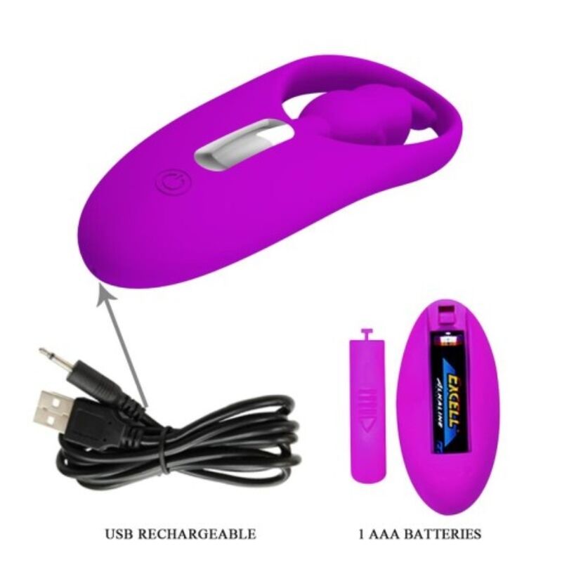 PRETTY LOVE - STIMULATEUR LAPIN SAUVAGE POUR CULOTTE AVEC TÉLÉCOMMANDE LILAS