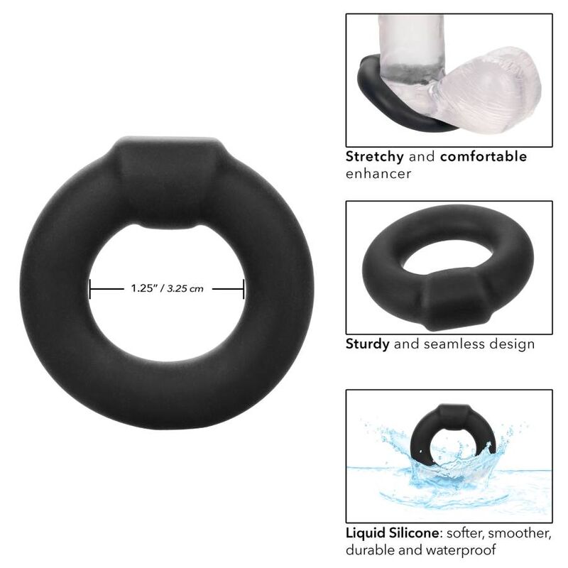 CALEXOTICS - ALPHA OPTIMUM RING NOIR