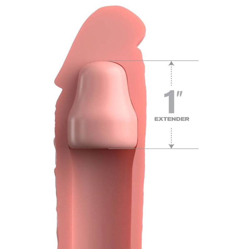 FANTASY X-TENSIONS - ÉTUI PIPEDREAMS 17,78 CM + 2,54 CM GAINE PÉNIS