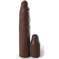 FANTASY X- TENSIONS - PIPEDREAMS SLEEVE 22,86 CM + PLUG 7,62 CM MARRON