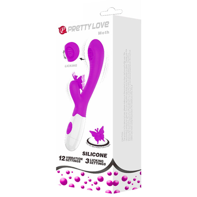PRETTY LOVE - LANGUE DE PAPILLON À LÉCHER ET VIBRER LILAS