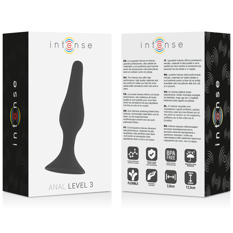 INTENSE - ANALE ÉTAPE 3 12,5CM NOIR