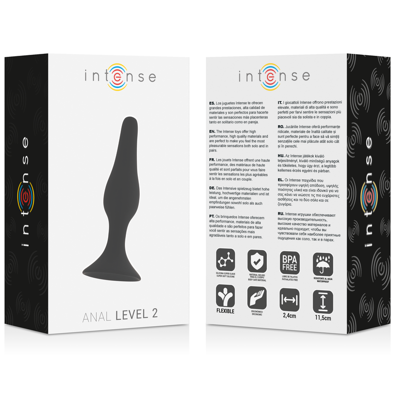 INTENSE - ANAL NIVEAU 2 11,5CM NOIR