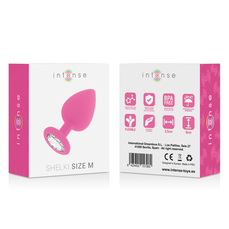 INTENSE - SHELKI M BUTT PLUG FUCHSIA