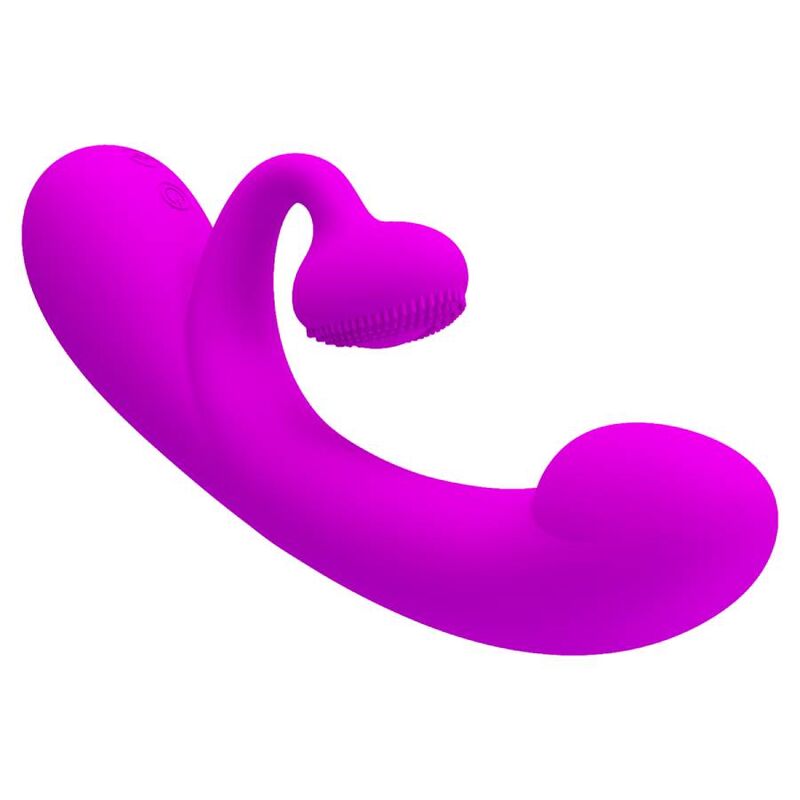 PRETTY LOVE - VIBROMASSEUR CLITORIDIEN ET SUCEUR EN SILICONE SINCERE VIOLET