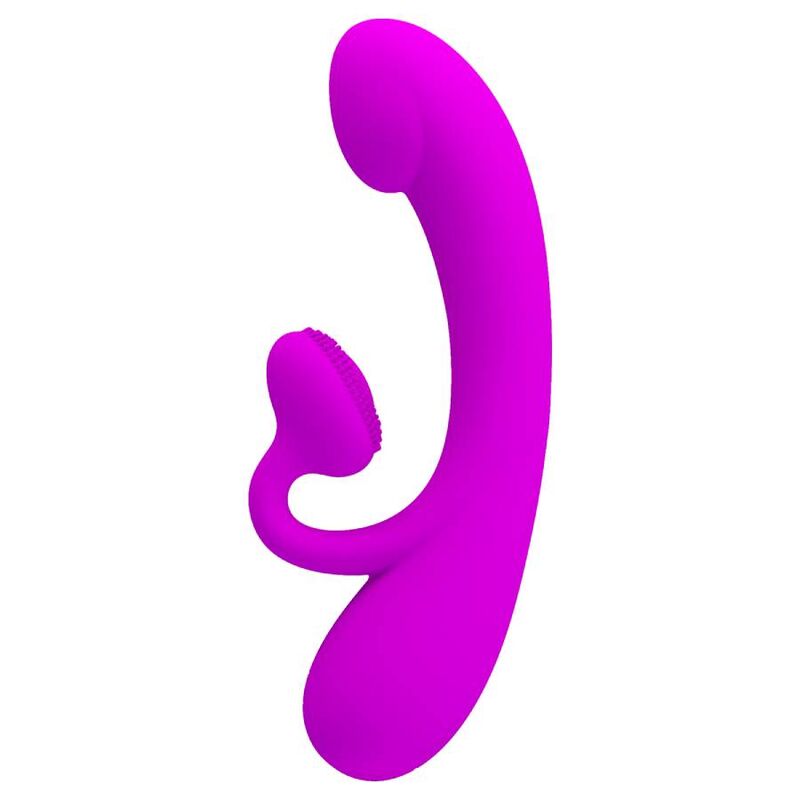 PRETTY LOVE - VIBROMASSEUR CLITORIDIEN ET SUCEUR EN SILICONE SINCERE VIOLET