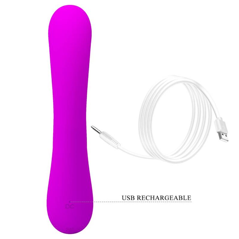 PRETTY LOVE - VIBROMASSEUR CLITORIDIEN ET SUCEUR EN SILICONE SINCERE VIOLET