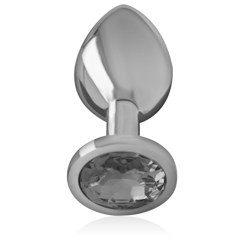 INTENSE - PLUG ANAL EN MÉTAL D'ALUMINIUM AVEC VERRE NOIR, TAILLE L