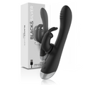 NOIR&ARGENT - STIMULATEUR LAPIN EN SILICONE RECHARGEABLE DJ. ADAM NOIR