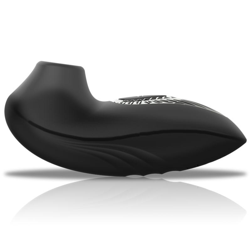 BLACK&SILVER - DRAKE DELUXE VIBREUR SUCEUR RECHARGEABLE EN SILICONE NOIR