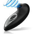 BLACK&SILVER - DRAKE DELUXE VIBREUR SUCEUR RECHARGEABLE EN SILICONE NOIR